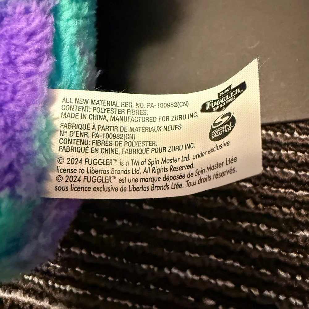 Zuru Fuggler Funny Ugly Monster Plush 9in Teal Purple Tie Dye New 2024 Teeth